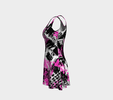 Load image into Gallery viewer, Black &amp; Pink Graffiti Dress