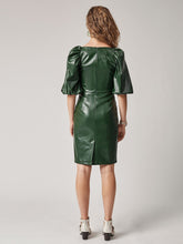 Load image into Gallery viewer, Stunning &amp; Sweet Vegan Leather Dress