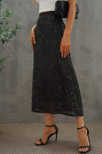 Load image into Gallery viewer, Sequin High Waist Skirt