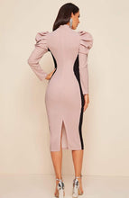 Load image into Gallery viewer, Chic &amp; Puffed Up Colorblock Dress
