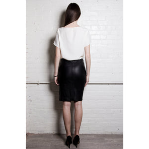 The Leather Pencil Skirt